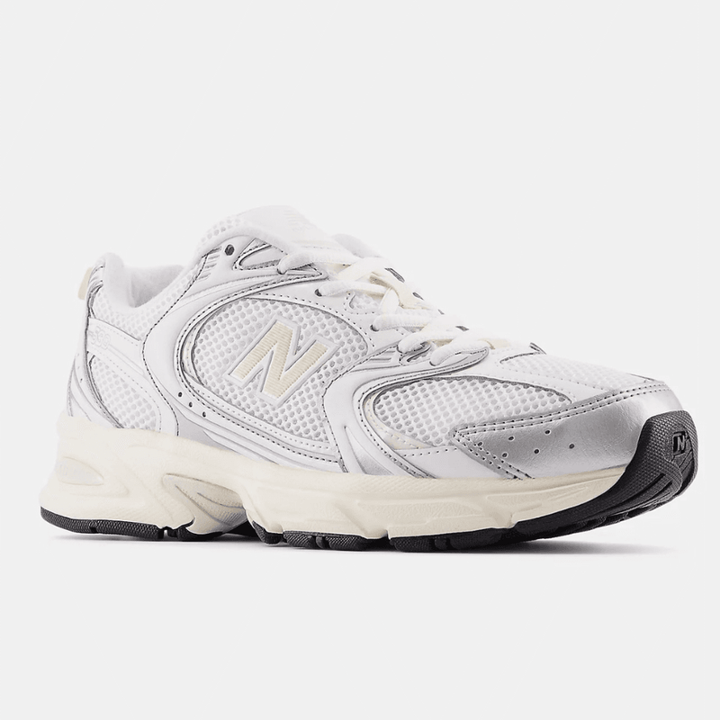 Womens New Balance 530 Trainers - Silver Metallic with Linen