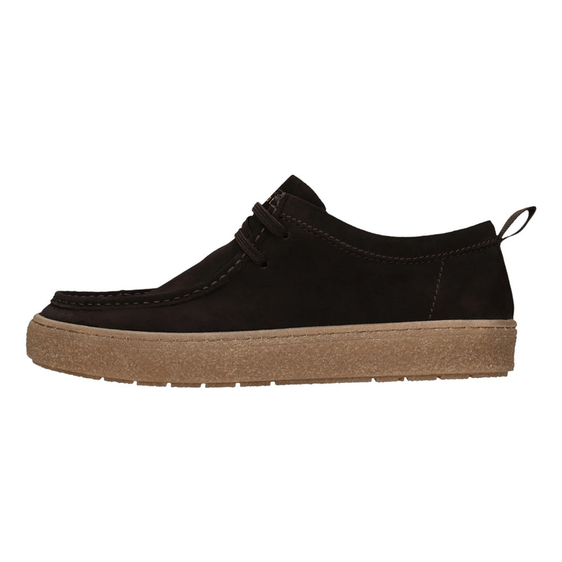 Mens Bugatti AP906 Dark Brown Casual Lace-up Shoes - Dark Brown