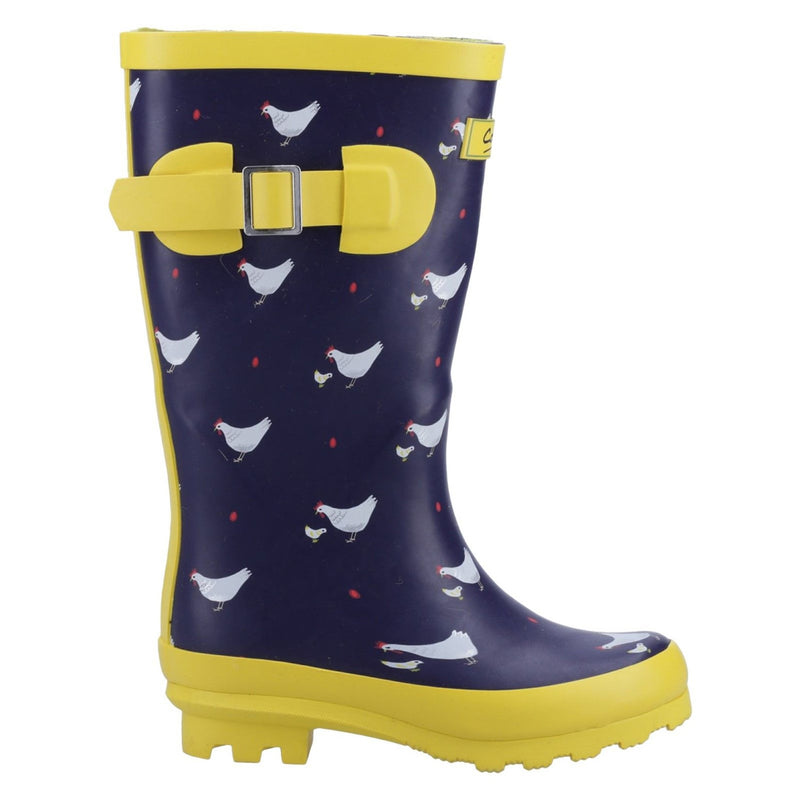 Kids Cotswold Farmyard Junior Chick Wellingtons - Chick