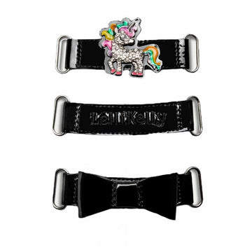 Girls Lelli Kelly Bonnie - Interchangeable straps - Black Patent - Black