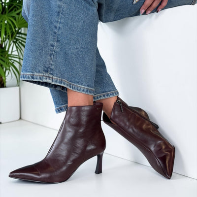 Womens Tamaris 25320 Ankle Boots - Merlot