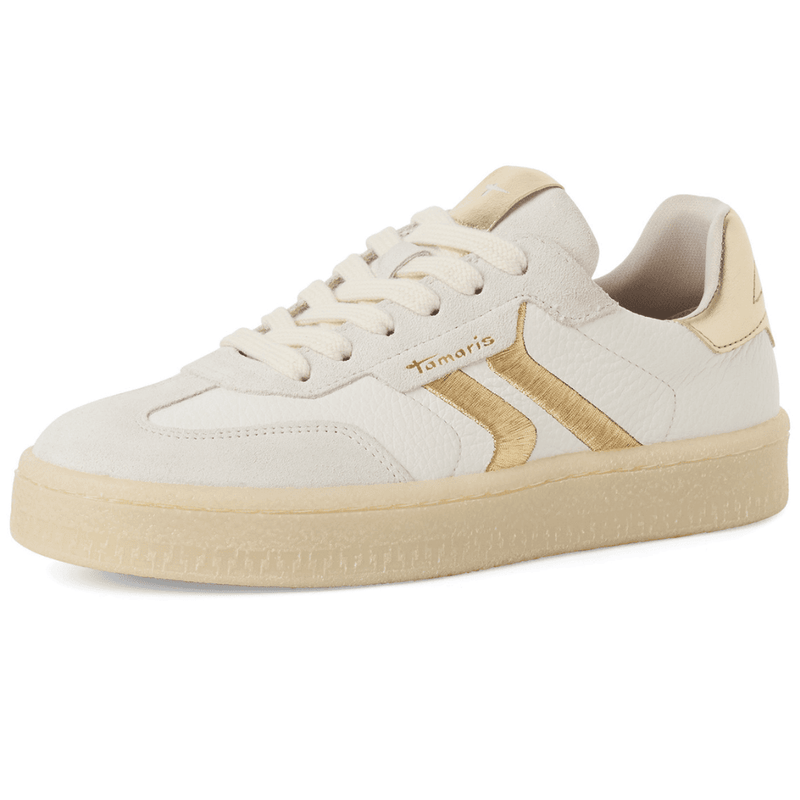 Womens Tamaris 23723 Gumsole Trainers - White