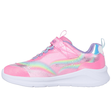Girls Skechers S Lights Unicorn Chaser - Pink Multi