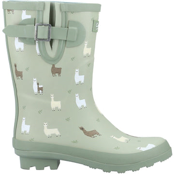 Womens Cotswold Farmyard Mid Wellingtons - Alpaca