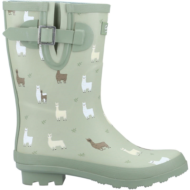 Womens Cotswold Farmyard Mid Wellingtons - Alpaca