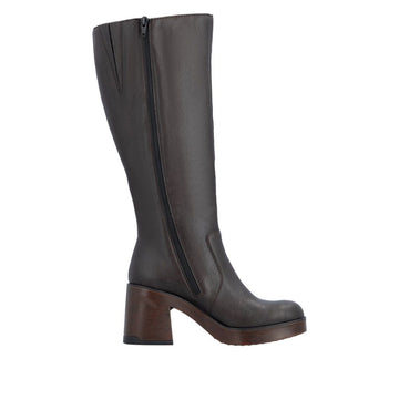 Womens Rieker 58090 Nougat Long Boots - Nougat