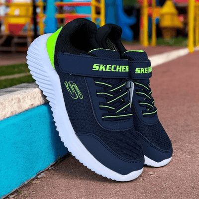Boys Skechers Bounder Trekzic Trainers - Navy