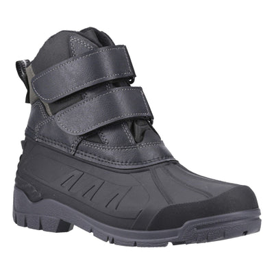 Womens Cotswold Kempsford Black Waterproof Snow Boots - Black