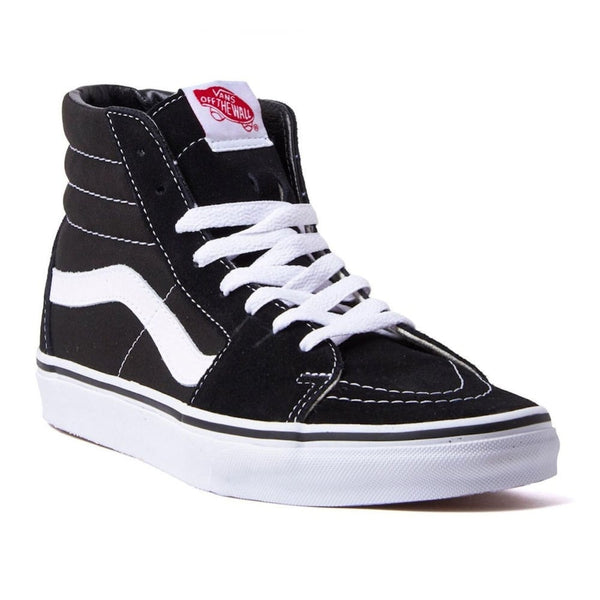 Mens Vans Sk8-Hi Top Skate Shoes - Black and White