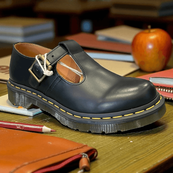 Girls Dr Martens Polley Mary Jane - Black