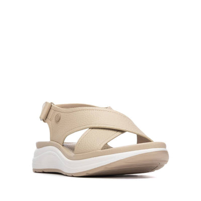 Womens Xti 145172 Crossover Sandals - Beige