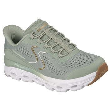 Womens Skechers 180272 Sage Green Slip in Glide-Step Sole Trainer - Sage