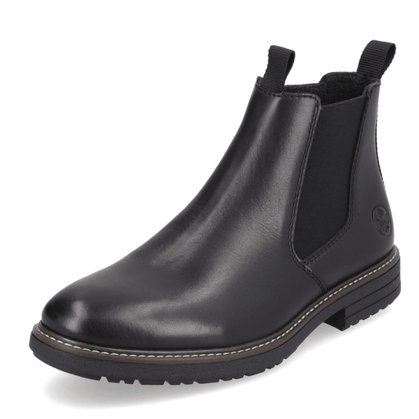 Mens Rieker 33180 Chelsea Zip Boot - Black