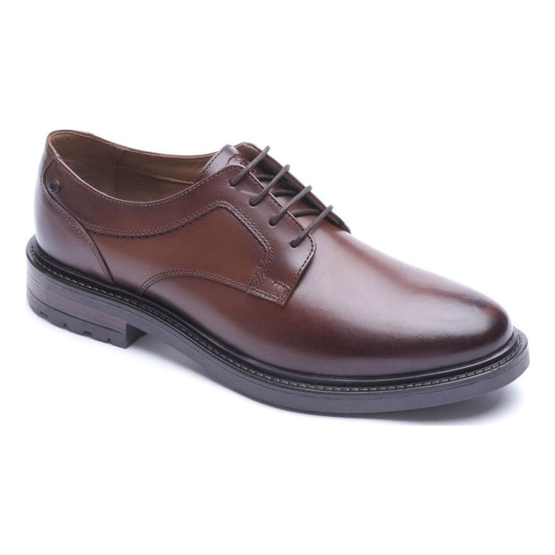 Mens Base London Carter Derby Formal Lace-up Shoe - Waxy Brown