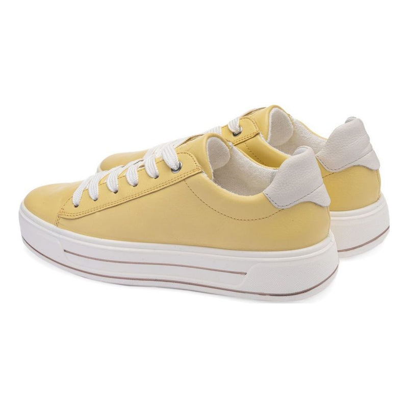 Womens Ara 12-23003 Canberra Vanilla Platform Trainers - Canberra Vanilla