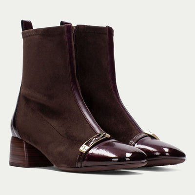 Womens Hispanitas 265016 Espresso Varsovia Ankle Boots - Espresso