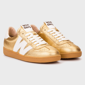 Womens Wonders AP-2001 Gumsole Trainers - Gold