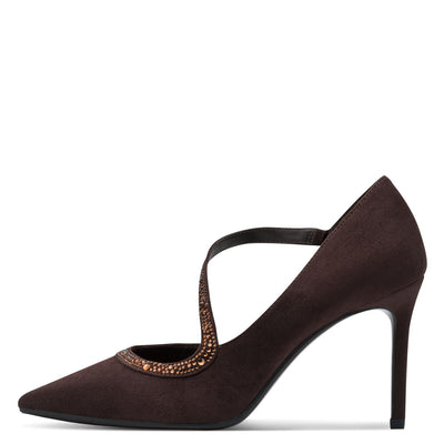 Womens Tamaris 22443 Court Shoes - Mocca