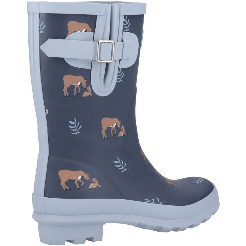 Womens Cotswold Woodland Mid Wellingtons - Deers