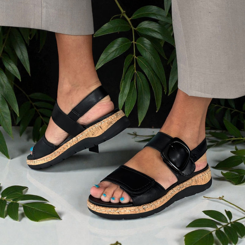 Womens Jana 28701 Sandals - Black