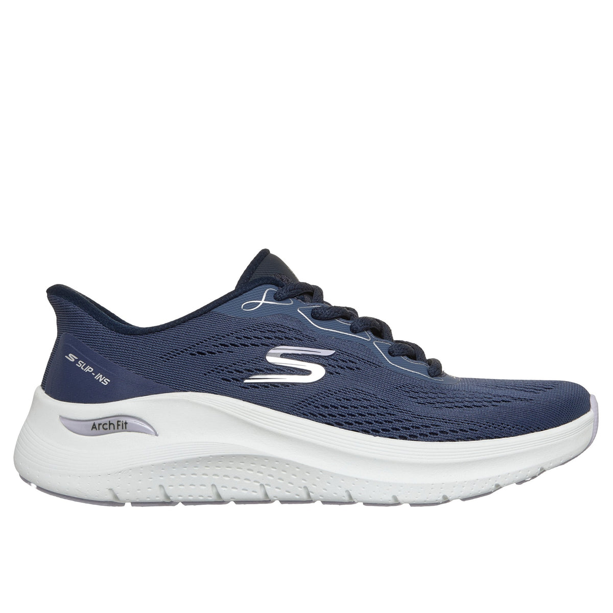 Womens Skechers 150338 Navy & White Slip-In Arch Fit 2.0 Trainer