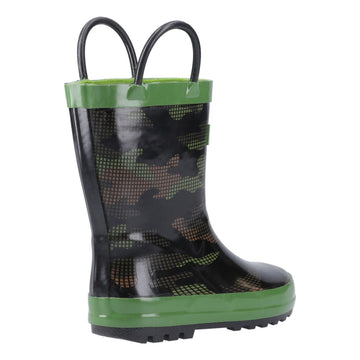 Kids Cotswold Puddle Waterproof Wellingtons - Camouflage