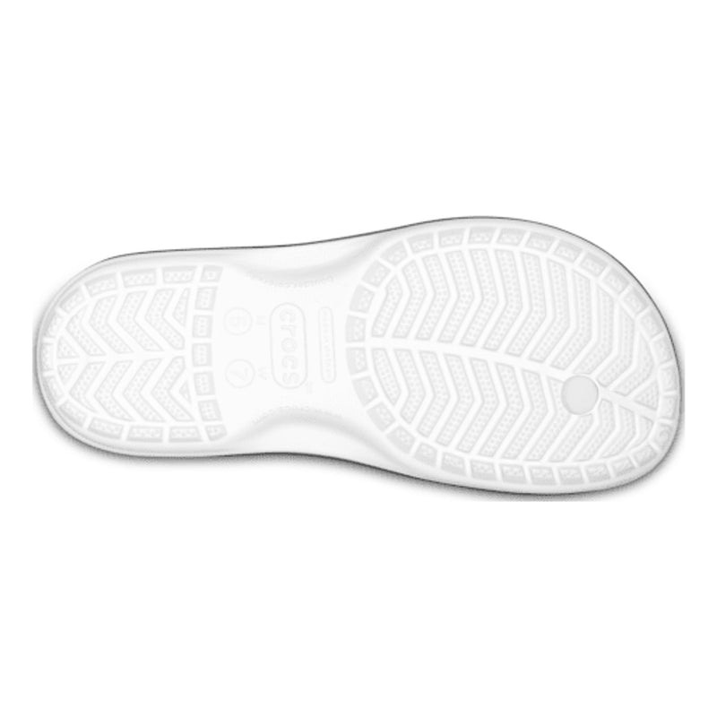 Mens Crocs Crocband Flip Flops - White