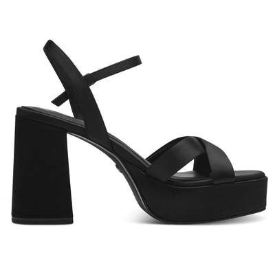 Womens Tamaris 28051 Platform Block Heels - Black
