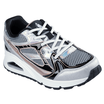 Skechers Girls Uno Gen 1 Wedge Trainers - Silver