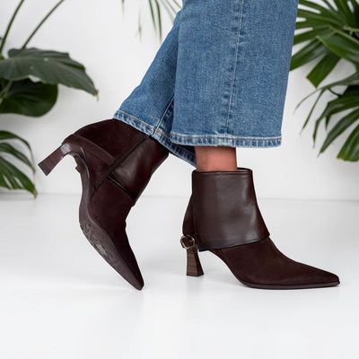 Womens Hispanitas 265070 Paris Ankle Boots - Espresso