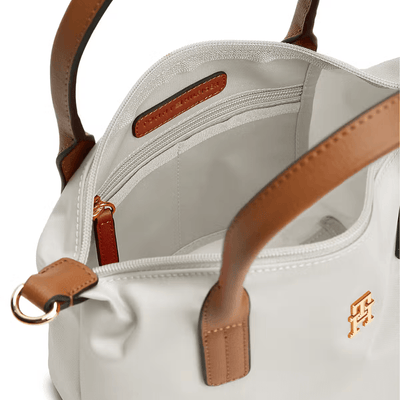 Womens Tommy Hilfiger Monogram Mini Tote Bag - Soft Cream