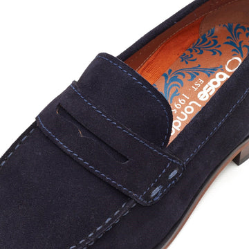Mens Base London Slate  Loafers - Navy