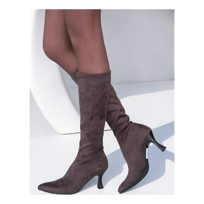 Womens Miss Elastic 78041 Faux Stretch Knee Boot - Testa