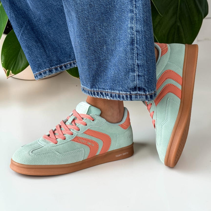 Womens Teddy Smith 120519 Gumsole Trainers - Aqua