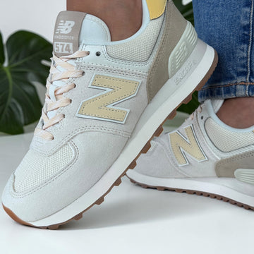 Womens New Balance W574 Trainers - Sea Salt