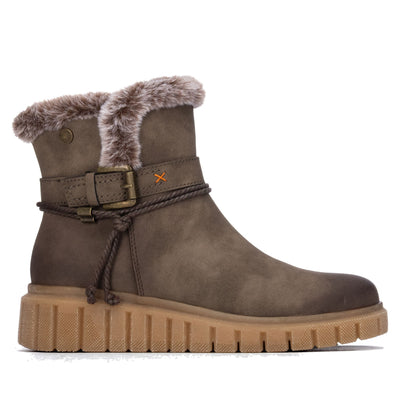 Womens Refresh 176214 Taupe Ankle Boots - Taupe
