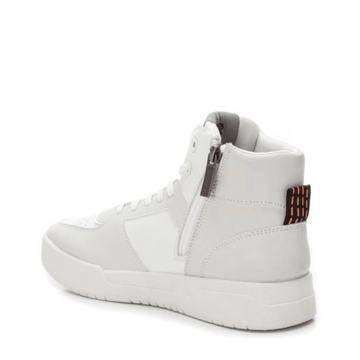Womens Refresh White & Grey High Top Trainers - White