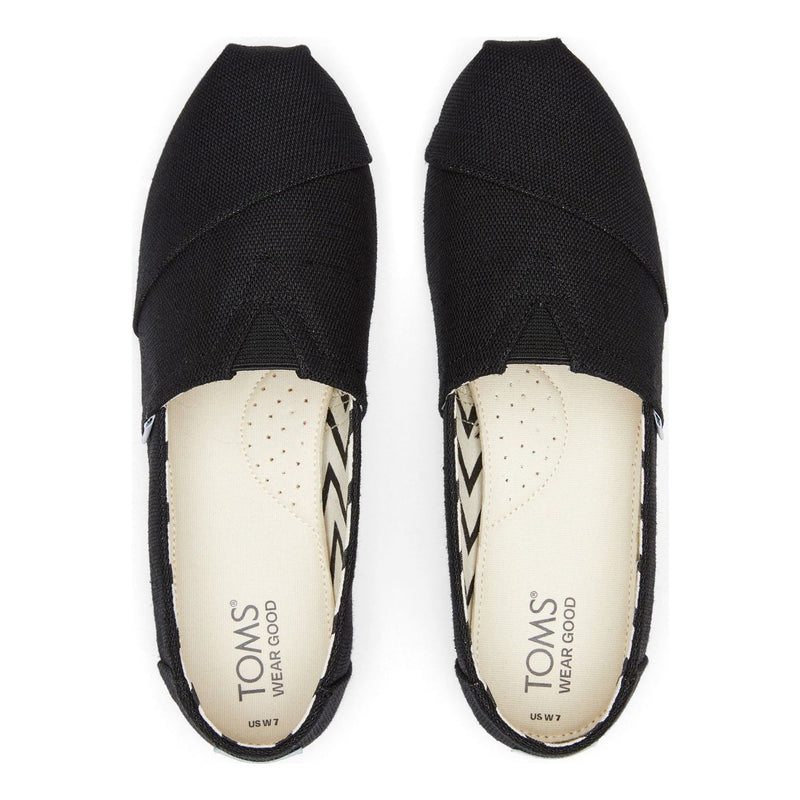 Womens Toms Alpargata Espadrilles - Black
