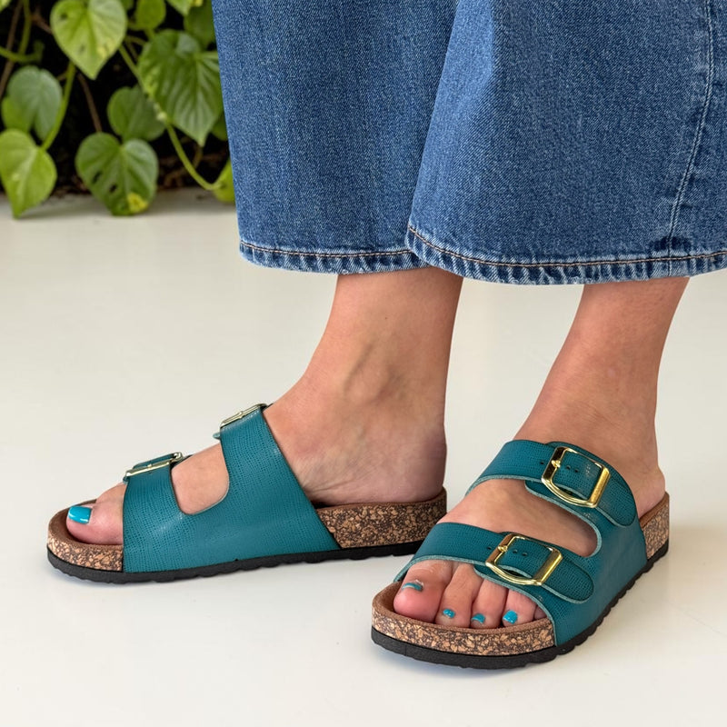 Womens Heavenly Feet Harmony2 Sandals - Ocean