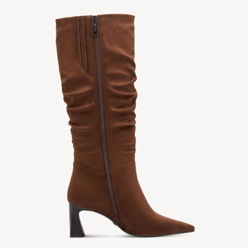 Womens Tamaris 25507 Muscat Tan Slouch Boots - Muscat Tan