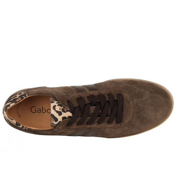 Womens Gabor West Gumsole Trainers - Brown