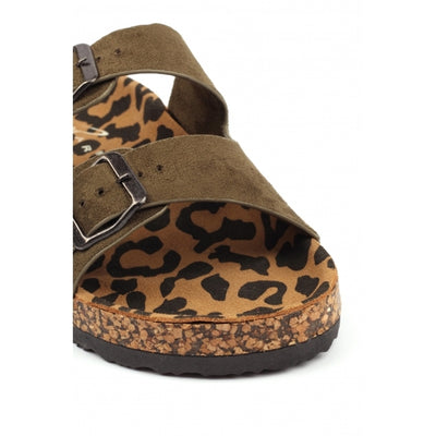 Womens Lunar JLC005 Pecan Sandals - Sage