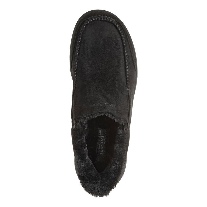 Mens Skechers Murette - Scofield Slip-Ins Slippers - Black