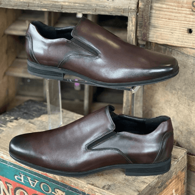 Teds Mens Cardiff Bay Brown Slip On Shoes - Brown