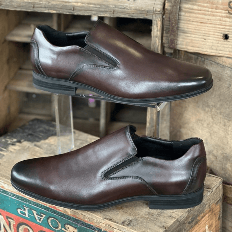 Teds Mens Cardiff Bay Brown Slip On Shoes - Brown