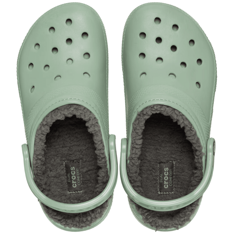 Mens Crocs Classic Lined Crocs - Moss Green