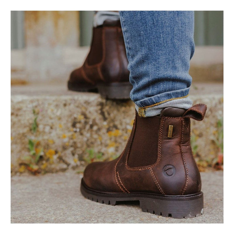 Womens Cotswold Pamington Brown Ankle Boots - Brown