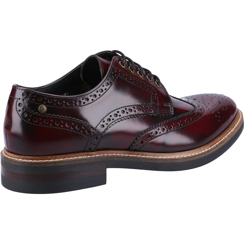 Mens Base London Woburn Formal Lace-up Shoes - Bordo