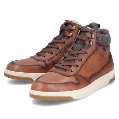 Mens Rieker 17530 Brown Hi-Top Lace Up Ankle Boots - Brown