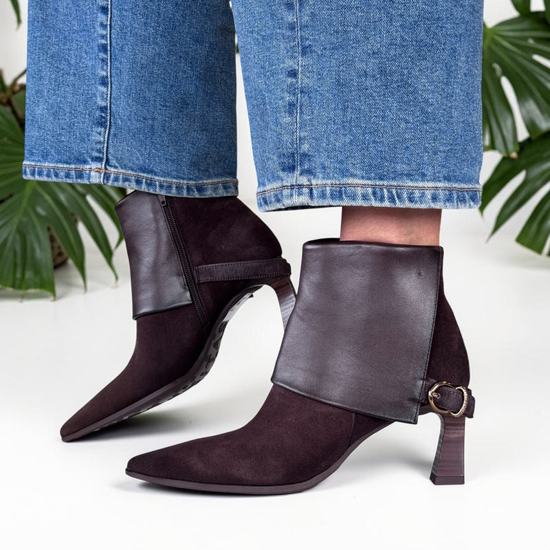 Womens Hispanitas 265070 Paris Ankle Boots - Espresso